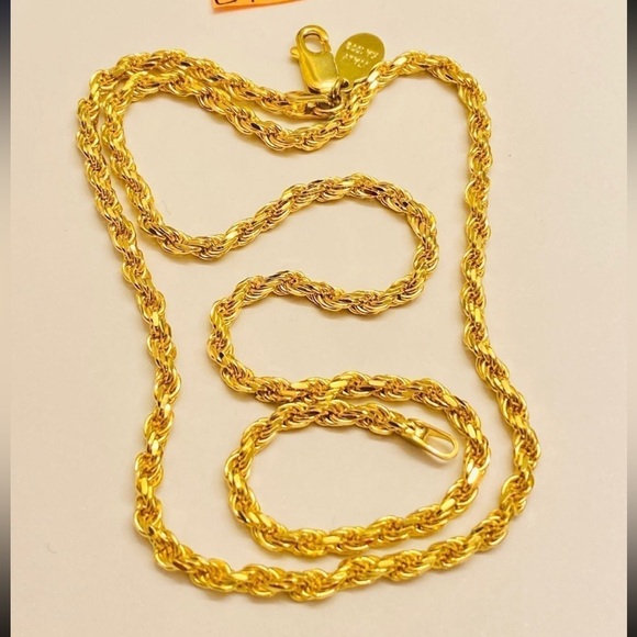 QVC Bellezza HSN Limited Edition Gold Rope chain Necklace - Picture 11 of 11
